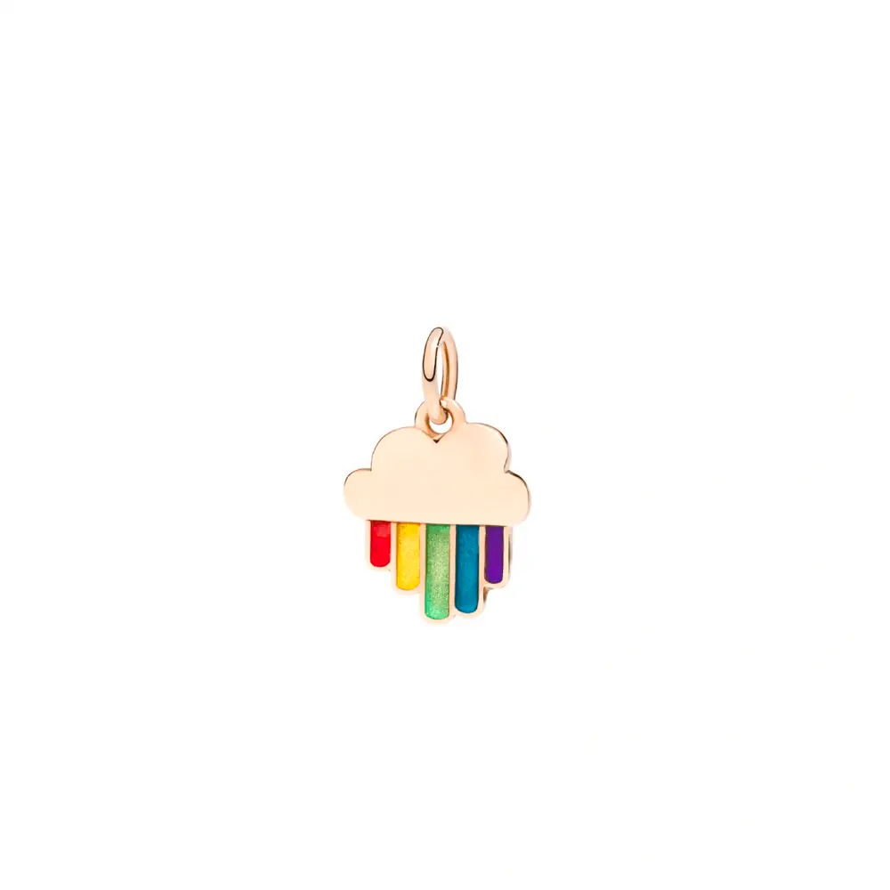 Ciondolo Arcobaleno oro rosa e smalto - DoDo