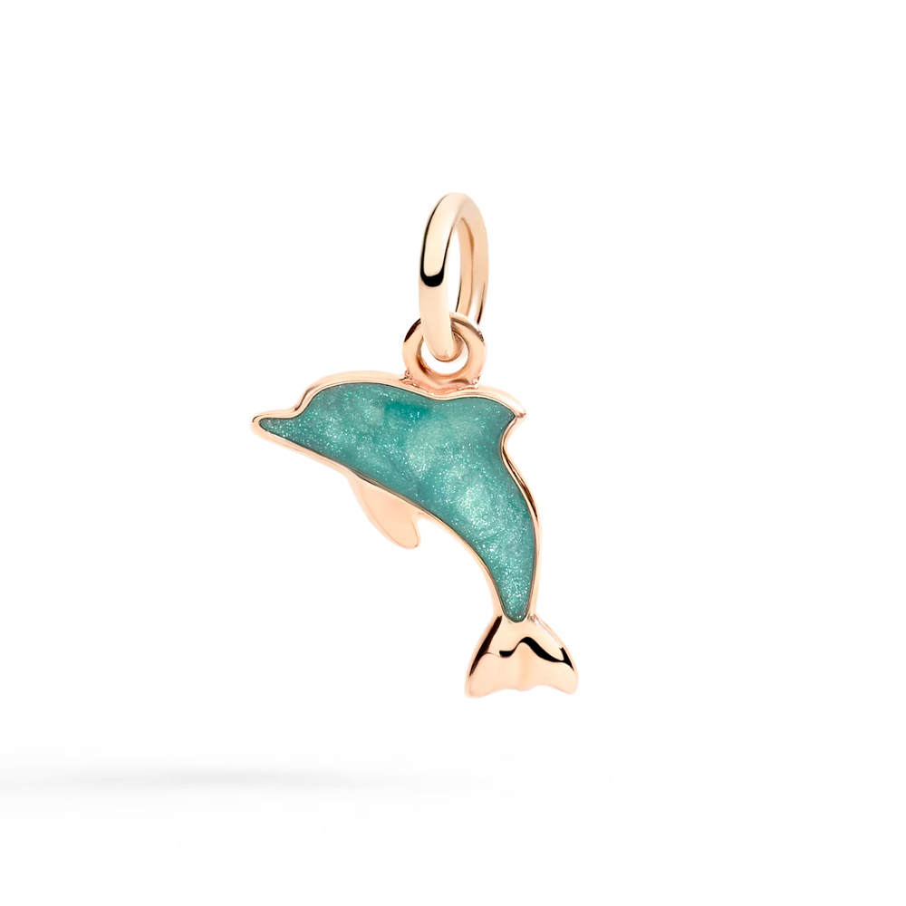Ciondolo Delfino oro rosa e smalto - DoDo