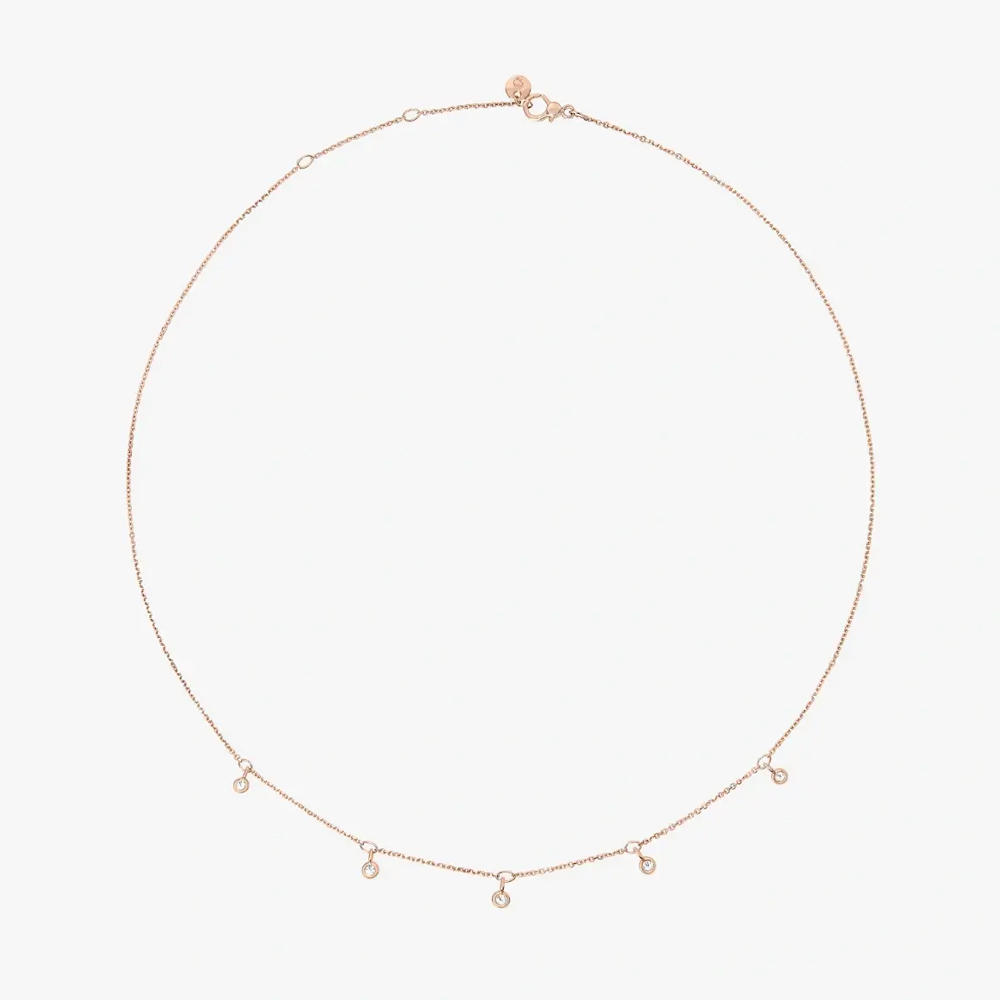 Collana Essential Oro rosa con Diamanti - DoDo
